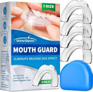 Reusable Mouth Guards for Teeth Grinding - 4 Pack