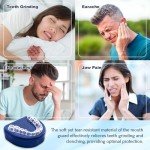 Teeth Grinding Mouth Guard with 12 Cleaning Tablets