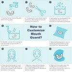 Teeth Grinding Mouth Guard with 12 Cleaning Tablets