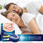 Teeth Grinding Mouth Guard with 12 Cleaning Tablets