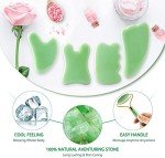 4 Pack Jade Gua Sha Facial and Body Tools