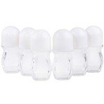Refillable Glass Roll-On Deodorant Bottles - 6 Pack