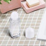 Refillable Glass Roll-On Deodorant Bottles - 6 Pack