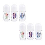 Refillable Glass Roll-On Deodorant Bottles - 6 Pack