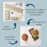 Flax Seed Microwave Heating Pad and Eye Pillow