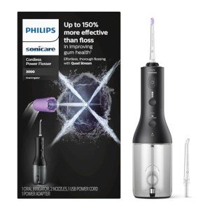 Philips Sonicare Power Flosser 3000, Cordless Black