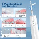 Cordless Water Flosser with LED Display & Jet Tips