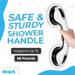 3 Pack Non-Slip Shower Grab Bars for Safety