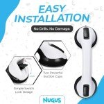 3 Pack Non-Slip Shower Grab Bars for Safety