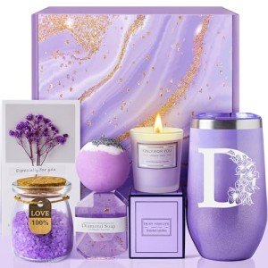 Self-Care Gift Set with Tumbler and Spa Basket