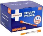 Insulin Syringes 29G 1cc 1/2" 120 Pack