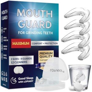 Teeth Grinding Night Guard with 12 Cleaning Tablets