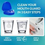 Nighttime Teeth Grinding Mouth Guard with Cleaning Tablets