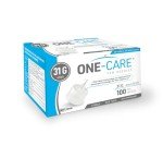 ONE-CARE Pen Tips 31G x 5/32’’ (4mm), Universal Fit, Optimal Skin-Contact for Comfort, Sterile, 100/bx