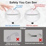 Hertzborn Strong Suction Shower Grab Bar - White