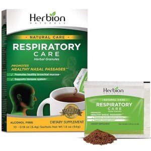 Herbion Naturals Respiratory Care Granules, 10 count sachet - Help Relieve Cold and Flu Symptoms, Promote Healthy Respiratory Function, Optimize Immune System.
