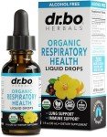 Lung Detox Respiratory Health Drops - Organic Respiratory Supplements Herbal Lung Cleanse, Mullein Drops for Lungs Bronchial Support, Mucus Clear with Mullein Leaf Extract, Elderberry Supplement 1 oz