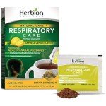 Herbion Naturals Respiratory Care Herbal Granules with Natural Lemon Flavor–10 Ct, for The Whole Family –Healthy Respiratory Function-Relieves Cough