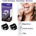 Teeth Grinding Mouth Guard with Travel Cases 8-Pack