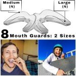 Teeth Grinding Mouth Guard with Travel Cases 8-Pack