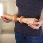 Earthlite Wooden Massage Back Roller for Pain Relief