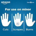 Amazon Basic Care Waterproof Clear Adhesive Bandages, First Aid and Wound Care Supplies, Assorted Sizes, 100 Count