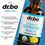 Lung Detox Respiratory Health Drops - Organic Respiratory Supplements Herbal Lung Cleanse, Mullein Drops for Lungs Bronchial Support, Mucus Clear with Mullein Leaf Extract, Elderberry Supplement 1 oz