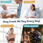 XL No-Rinse Body Wipes for Adults - Travel Size