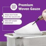 200 Non-Sterile 4x4 Gauze Pads for Care