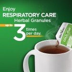 Herbion Naturals Respiratory Care Granules, 10 count sachet - Help Relieve Cold and Flu Symptoms, Promote Healthy Respiratory Function, Optimize Immune System.