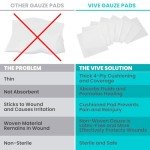Vive Sterile Gauze Pads - 100 Individually Wrapped
