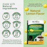 Herbion Naturals Respiratory Care Herbal Granules with Natural Lemon Flavor–10 Ct, for The Whole Family –Healthy Respiratory Function-Relieves Cough
