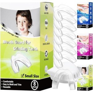 Kids Moldable Mouthguards for Teeth Grinding - 8 Pack