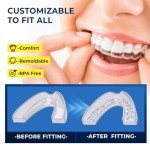 Teeth Grinding Mouth Guard with Cleaning Tablets