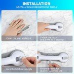 2 Pack Suction Cup Grab Bars for Seniors