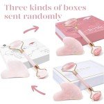 BAIMEI Rose Quartz Gua Sha & Jade Roller Set