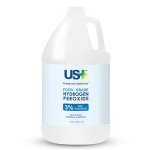 US+ Food Grade 3% Hydrogen Peroxide - Versatile All-Natural Cleaner - Made in USA - 1 Gallon (128 Fl Oz)