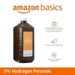 Amazon Basics Hydrogen Peroxide Topical Solution USP, 32 Fl Oz, Pack of 1