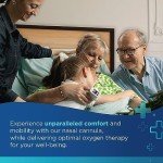 7 Foot Oxygen Nasal Cannula - 10 Pack Nasal Cannulas for Oxygen - Standard kink Resistant Lightweight Oxygen Tubing Cannula…