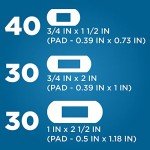 Amazon Basic Care Waterproof Clear Adhesive Bandages, First Aid and Wound Care Supplies, Assorted Sizes, 100 Count