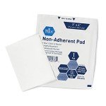 MED PRIDE Sterile Non-Adherent Pads| 100-Pack, 3"x 4"| Non-Adhesive Wound Dressing| Highly Absorbent & Non-Stick, Painless Removal-Switch| Individually Wrapped for Extra Protection