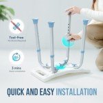 OasisSpace Adjustable Shower Chair with Safety Handle