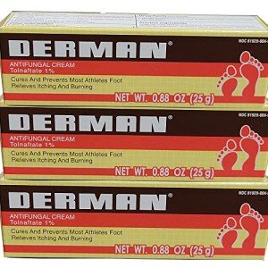 Derman Antifungal Cream for Athlete's Foot - 3 Pack