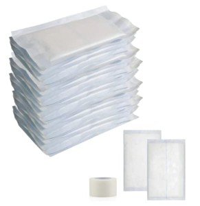 ABD Combine Abdominal Pads 5x9 Inches - High Absorbency Sterile Individually Wrapped 5''x9'' First Aid Non-Adherent Absorbent Post-Op Surgical Gauze - Heavy-Draining, Trauma and Wound Dressing