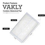 ABD Combine Abdominal Pads 5x9 Inches - High Absorbency Sterile Individually Wrapped 5''x9'' First Aid Non-Adherent Absorbent Post-Op Surgical Gauze - Heavy-Draining, Trauma and Wound Dressing