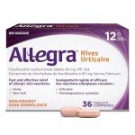Allegra Hives Relief Tablets for Itchy Skin