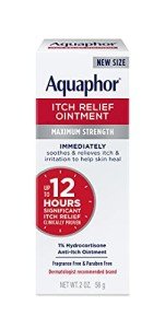 Aquaphor Maximum Strength Itch Relief Ointment, 2 oz