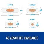 Nexcare Max Hold Waterproof Bandages, Stays On for 48 Hours, Flexible Bandages for Fingers, Knees and Heels - 40 Pack Clear Waterproof Bandages