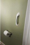 Delta 500 Series (1-Pack) 9" Assist Grab Bar ADA Compliant White Soft Grip 300 lb Capacity Assist Bar, Bathroom Safety Handle for Shower, Bathtub, Toilet | Wall Mounted Balance Grip Bar DF509-SG1