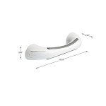 Delta 500 Series (1-Pack) 9" Assist Grab Bar ADA Compliant White Soft Grip 300 lb Capacity Assist Bar, Bathroom Safety Handle for Shower, Bathtub, Toilet | Wall Mounted Balance Grip Bar DF509-SG1
